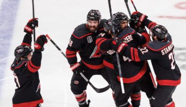 Seth Jarvis scores OT winner as Carolina Hurricanes even series with Game 2 win over Golden Knights