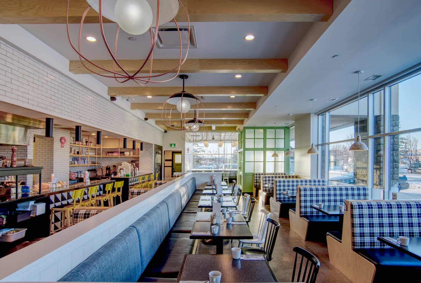 A restaurant interior