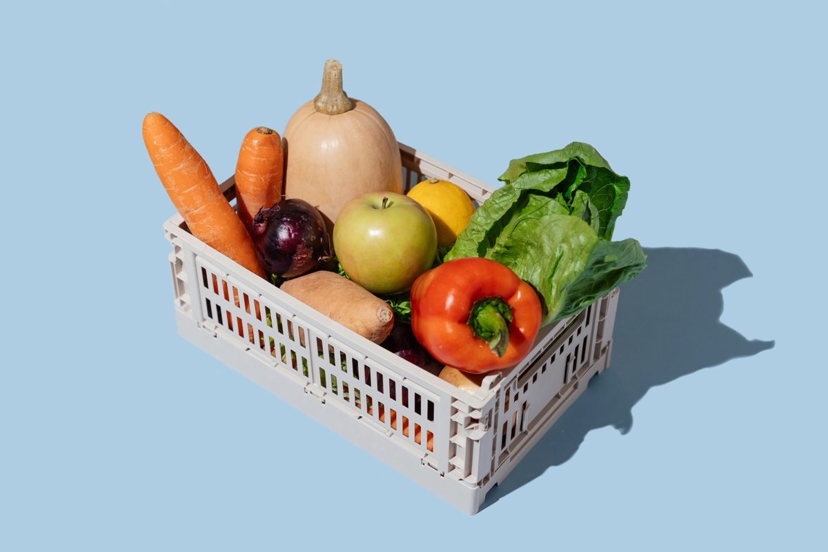 Box of vegetables
