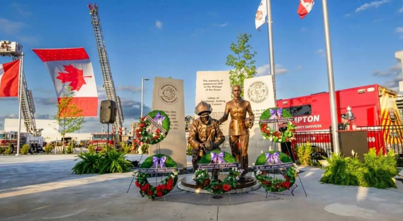brampton firefighter memorial