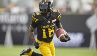 Ticats legend Brandon Banks surprised with Canadian Football Hall of Fame selection during CFL season-opener