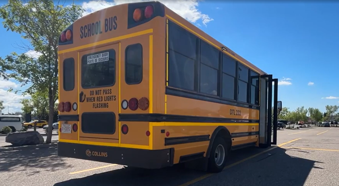 'Caught on camera:' Calgary bus company owner fed up after brazen catalytic converter theft