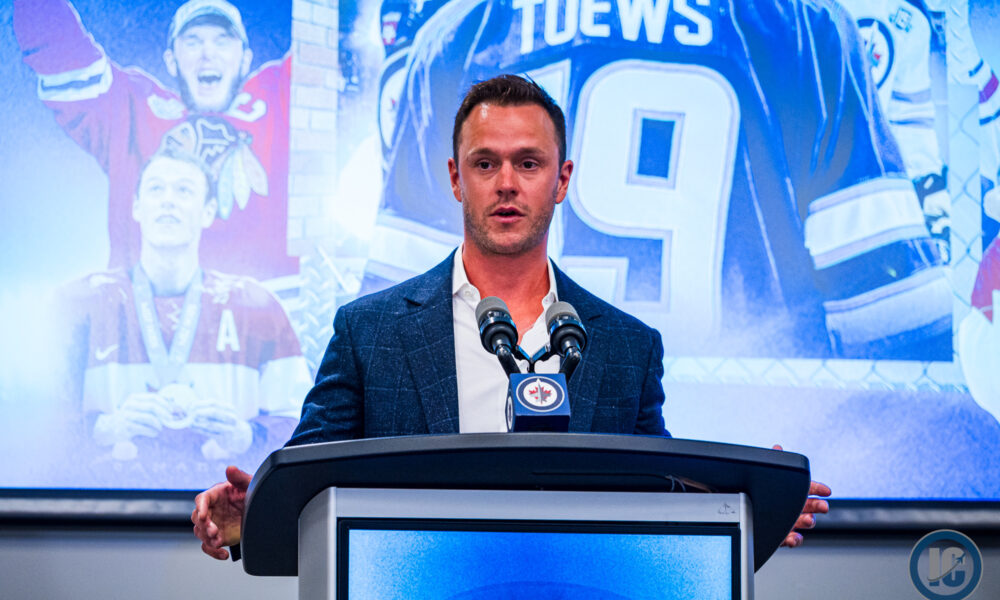 Jonathan Toews media availability following his retirement from the NHL after 16 seasons – Illegal Curve Hockey