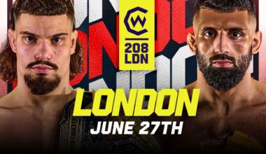 Cage Warriors 208 is our regional show of record this week. Come check out regional mma to make some picks, predictions & bet
