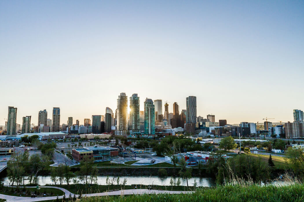 The Calgary skyline