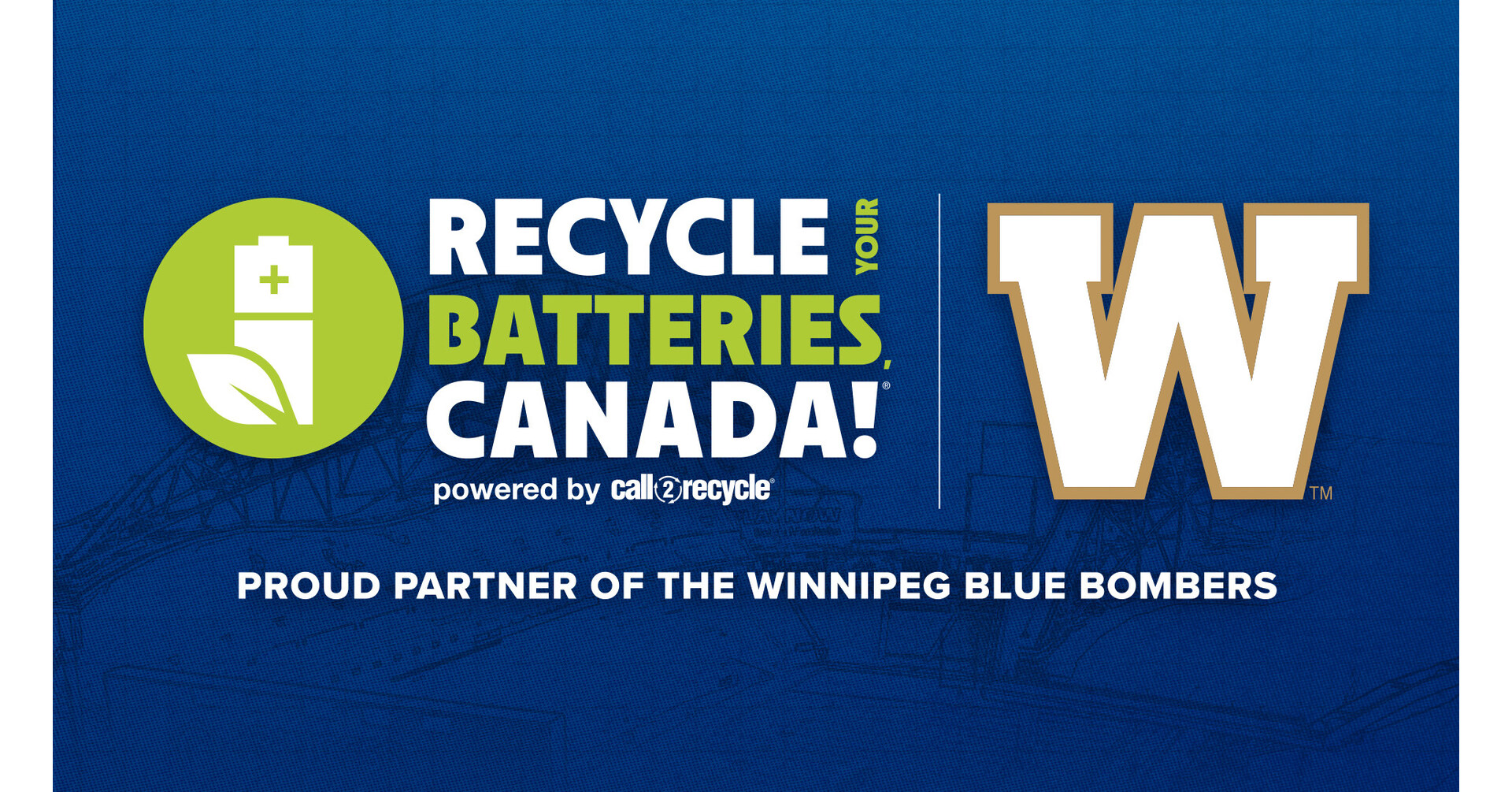 Call2Recycle Canada and Winnipeg Blue Bombers Team Up to Champion Battery Recycling Across Manitoba