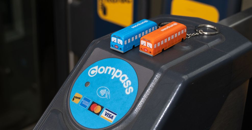 trolley bus compass card