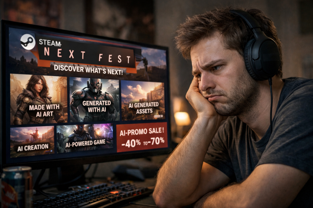 Steam Next Fest is Great, But The Slew of Gen-AI Art and Games Isn't
