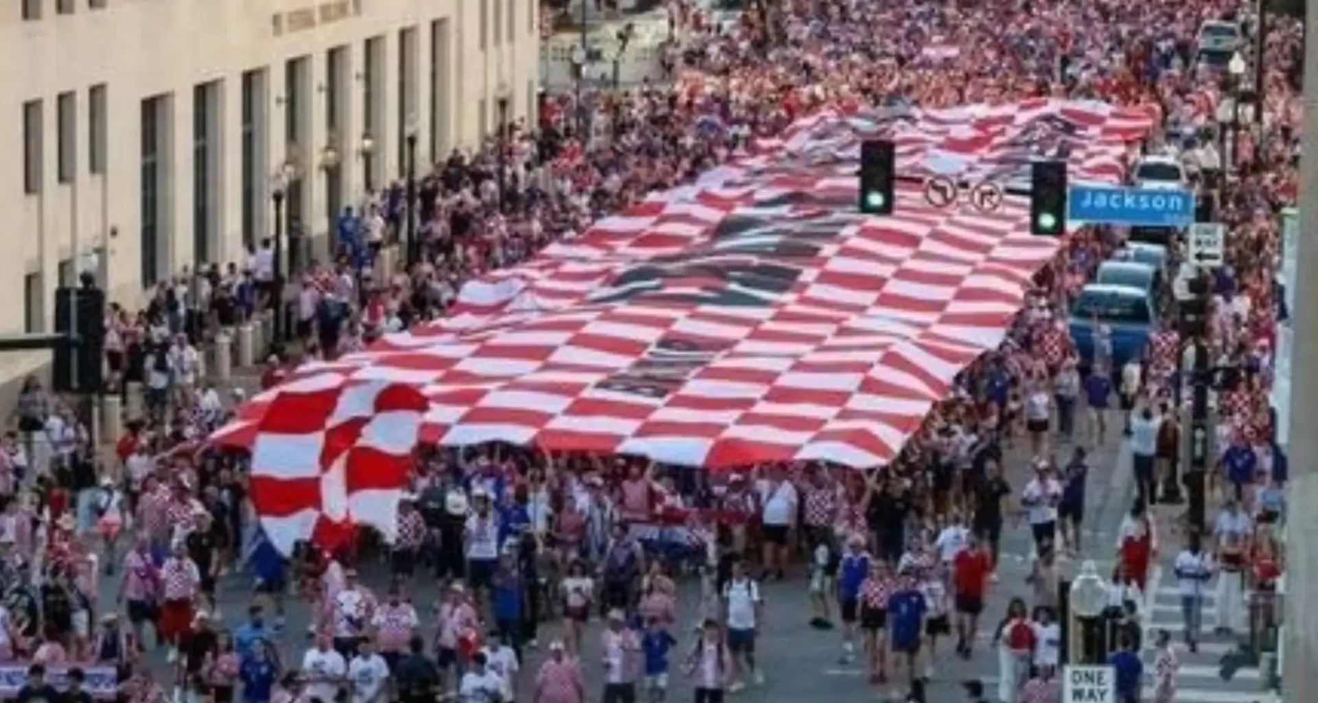 Croatia fans in Toronto to unveil viral 100-metre flag