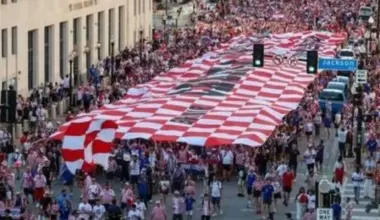 Croatia fans in Toronto to unveil viral 100-metre flag