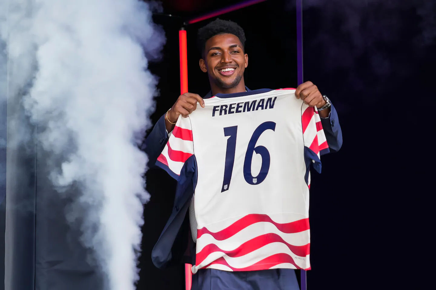 Alex Freeman, son of NFL star, is making his own name on soccer’s biggest stage