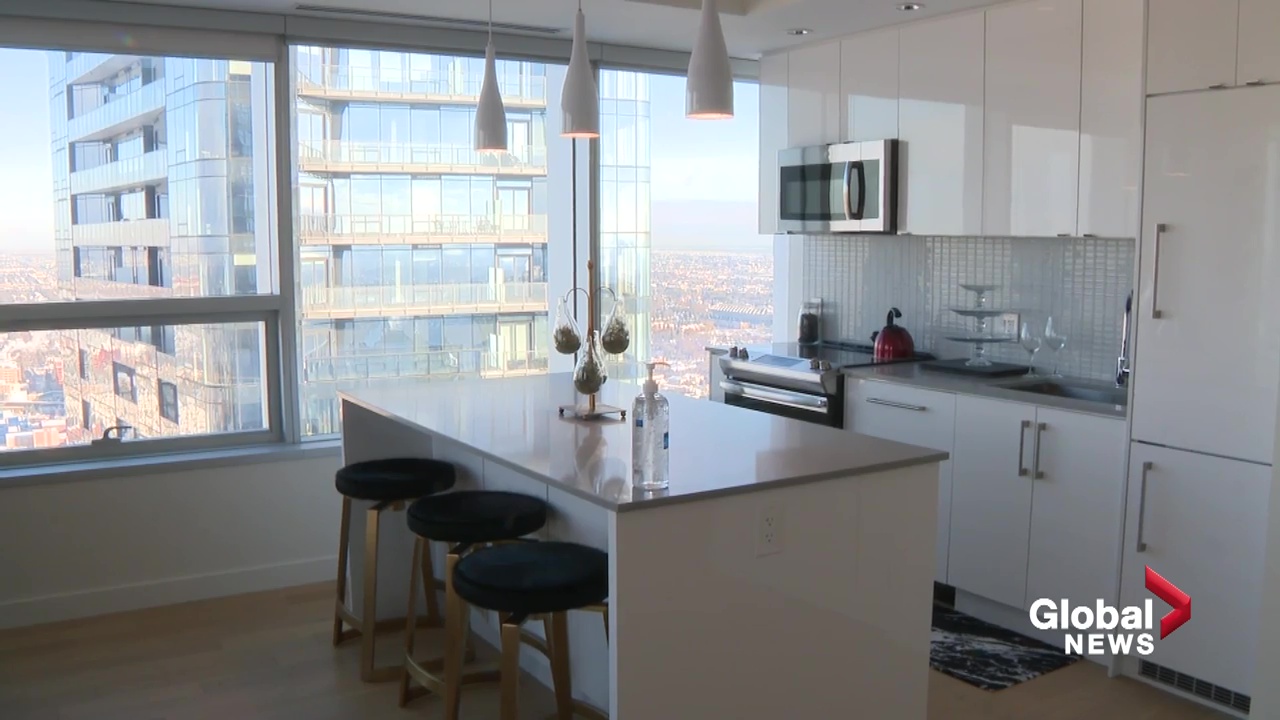 Click to play video: '12 floors of Stantec Tower in downtown Edmonton converted to rental suites'