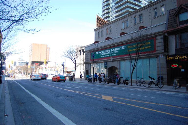 A view of the Toronto Islamic Centre in Toronto, Canada