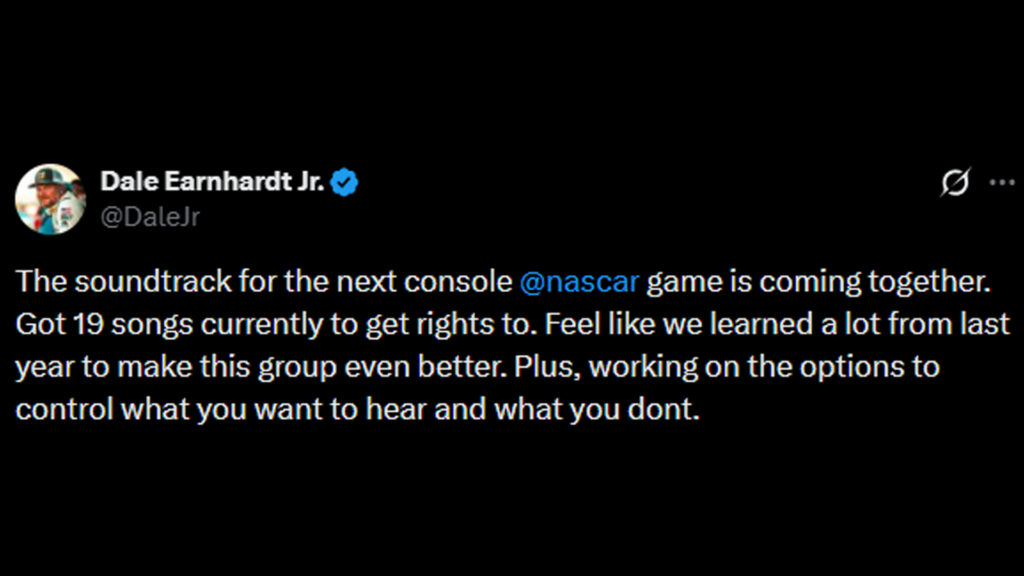 Dale Jr NASCAR 26 Post