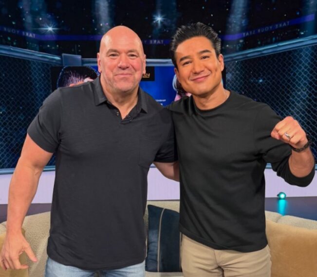 Dana White and Mario Lopez