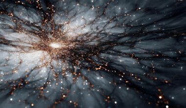 Dark Matter Particles Astrophysics Concept