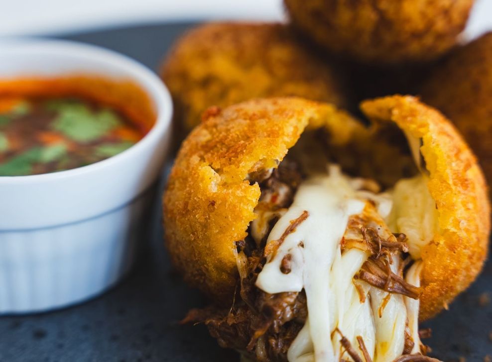 Deep Fried Birria Taco Bomb