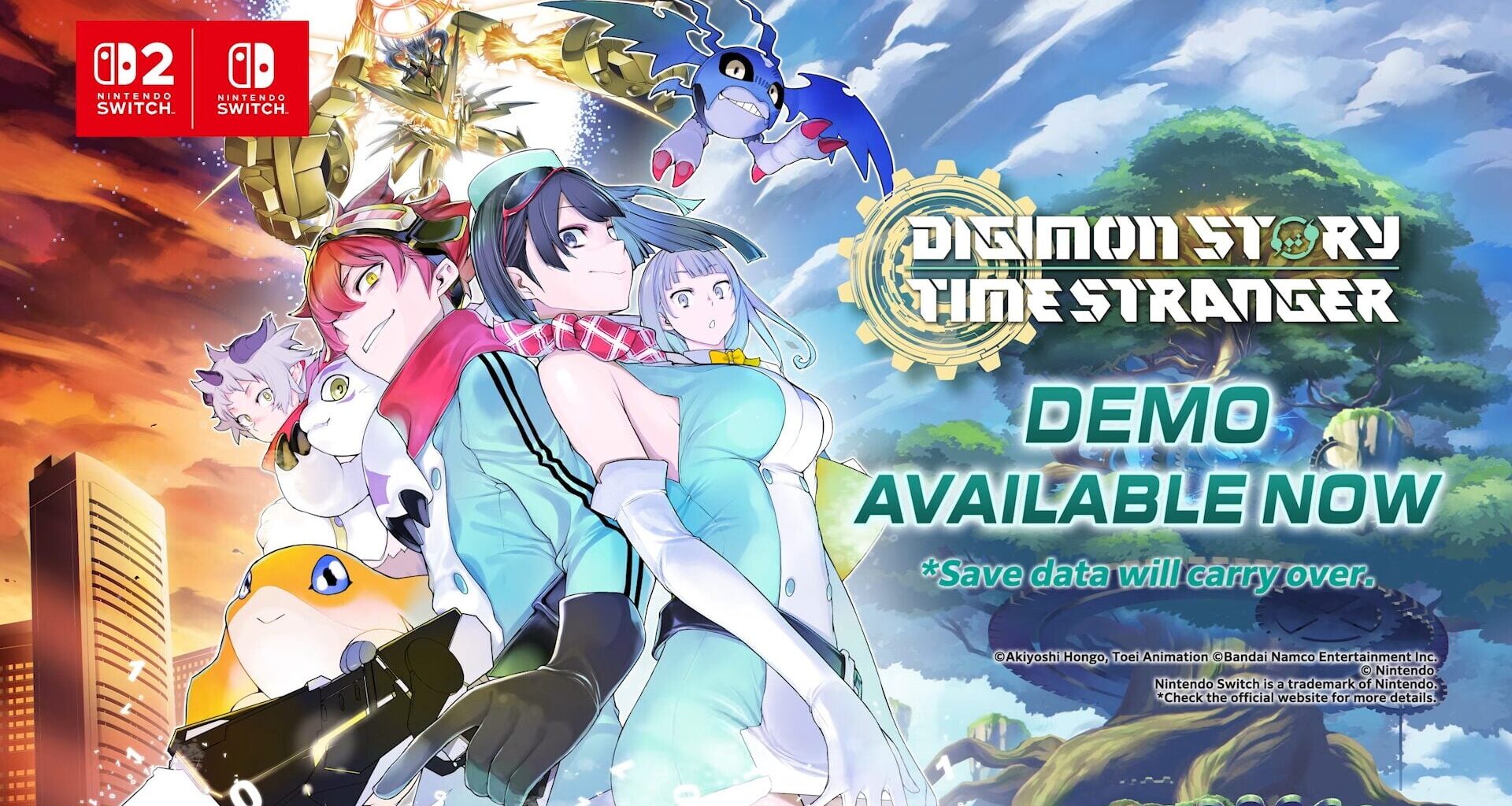 Digimon Story: Time Stranger demo for Switch 2, Switch now available