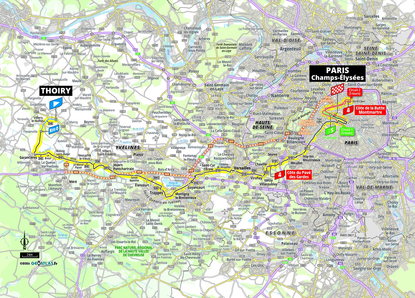 Route information for the 2026 Tour de France