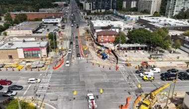 major mississauga street closed for lrt work.