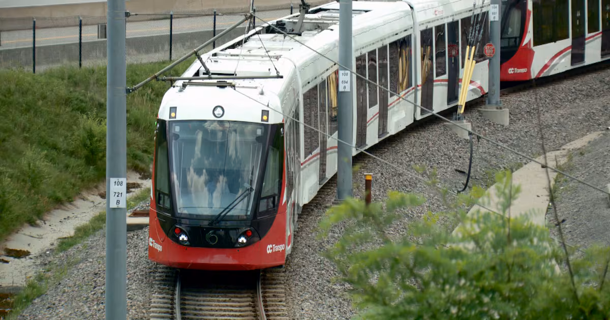 Platforms reopen on O-Train Line 1 but trains running slowy after damage found on overhead wires - CTV News