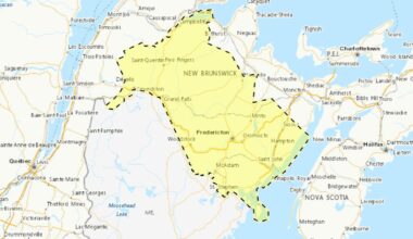 Thunderstorm watch issued for most of N.B.