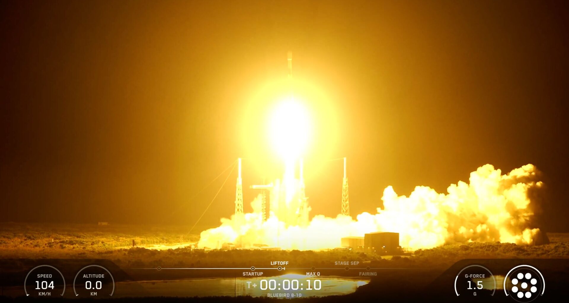 SpaceX launches 3 huge BlueBird direct-to-cell satellites from Florida