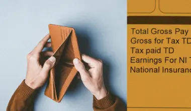 Photo illustration of a wallet on the left and a pay stub on the right.