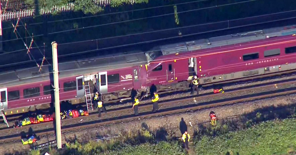 Police respond to reports of two trains colliding north of London - CTV News