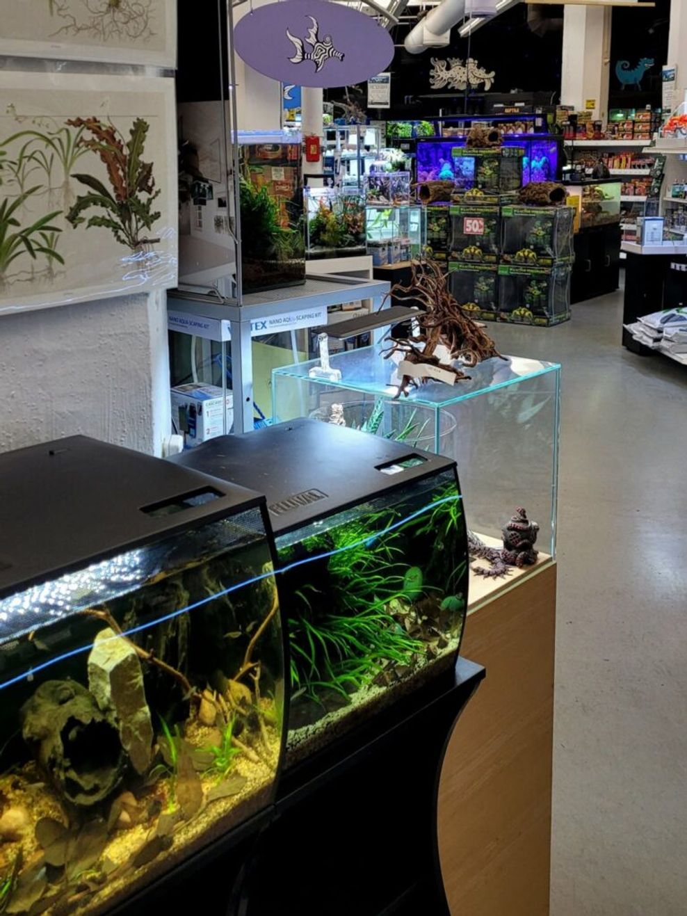 aquariums