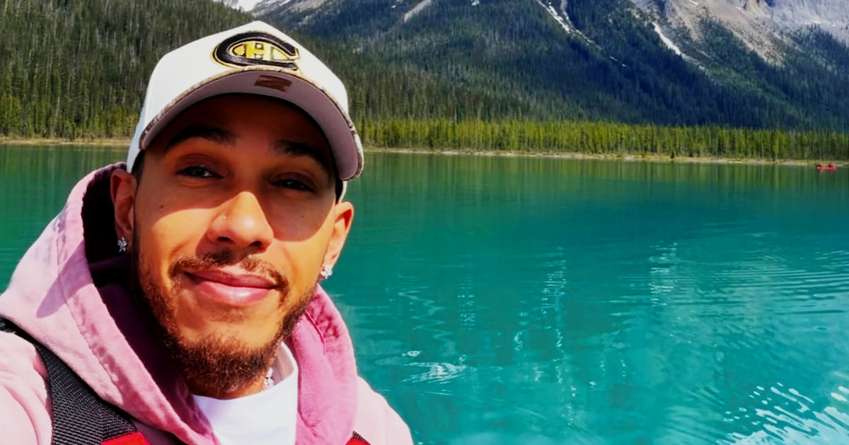Lewis Hamilton swaps horsepower for paddle power in Canadian Rockies