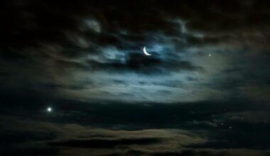 Venus and Jupiter cozy up in the night sky