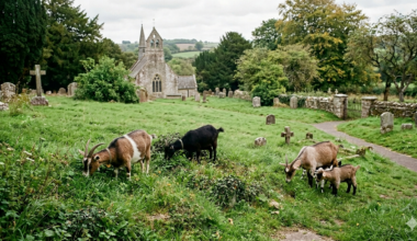 Goats unleashed at Brampton cemetery to sustainably manage grounds