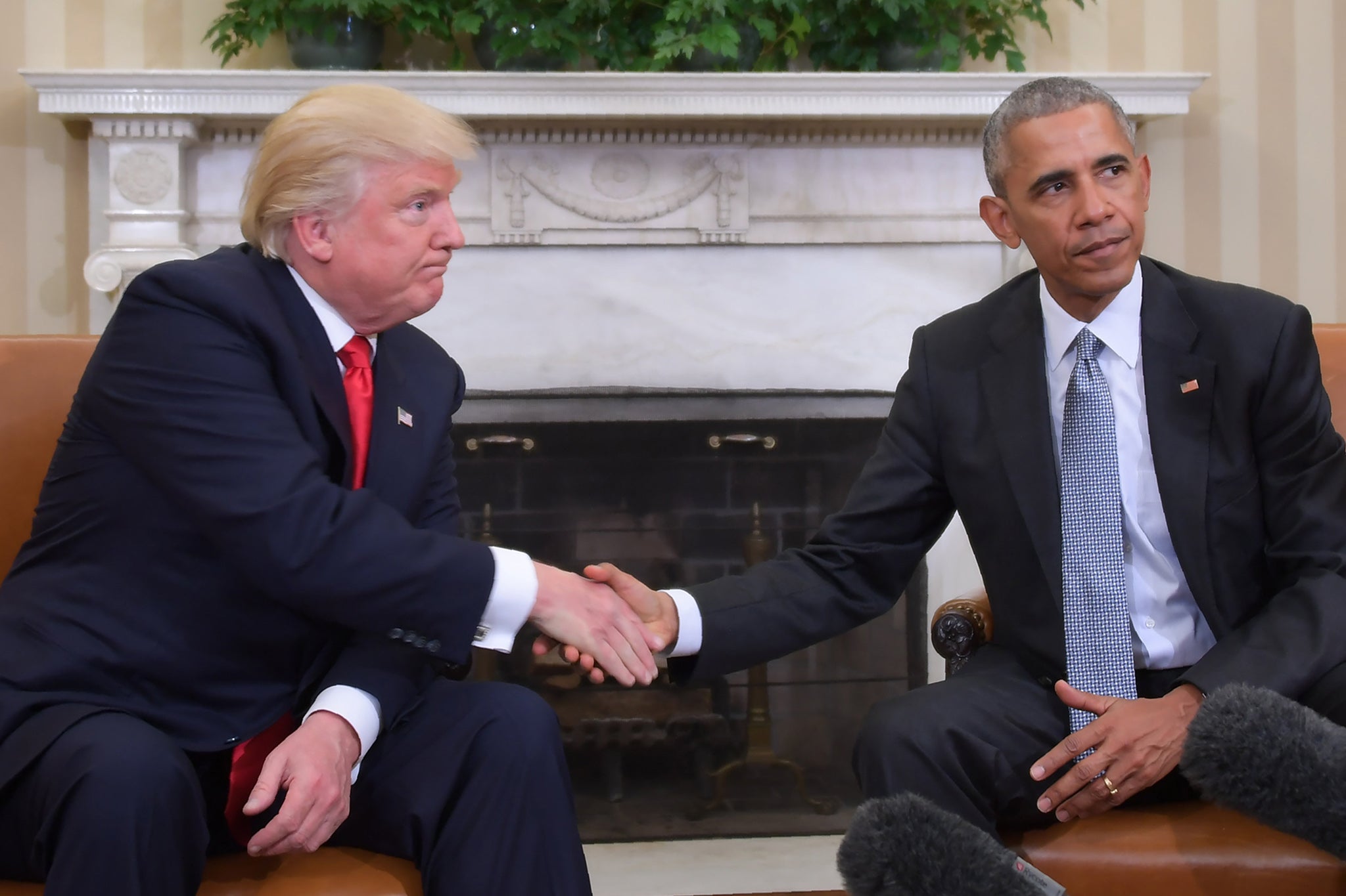 Trump seemed fixated on ‘Barack Hussein Obama’ throughout what should have been his moment to tout a peace deal in principle, albeit for a war he started