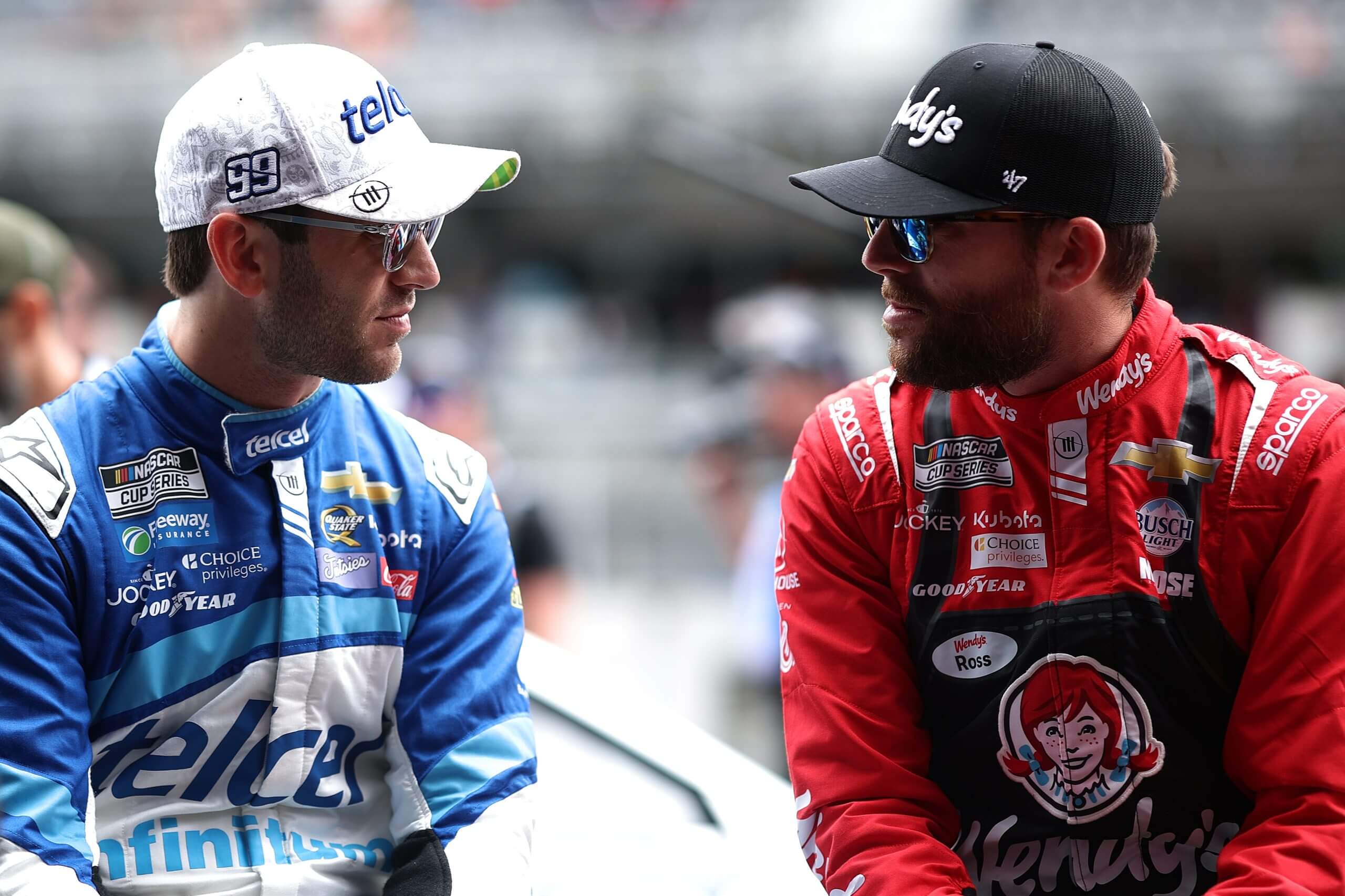 Daniel Suarez and Ross Chastain