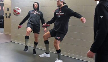 Why do NHL players warm up by kicking soccer balls? A unique pregame ritual — with injury risk