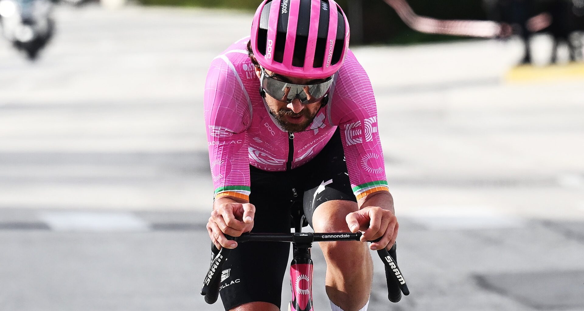 Ben Healy competing in Tirreno-Adriatico 2026 (Photo: Tim de Waele/Getty Images)