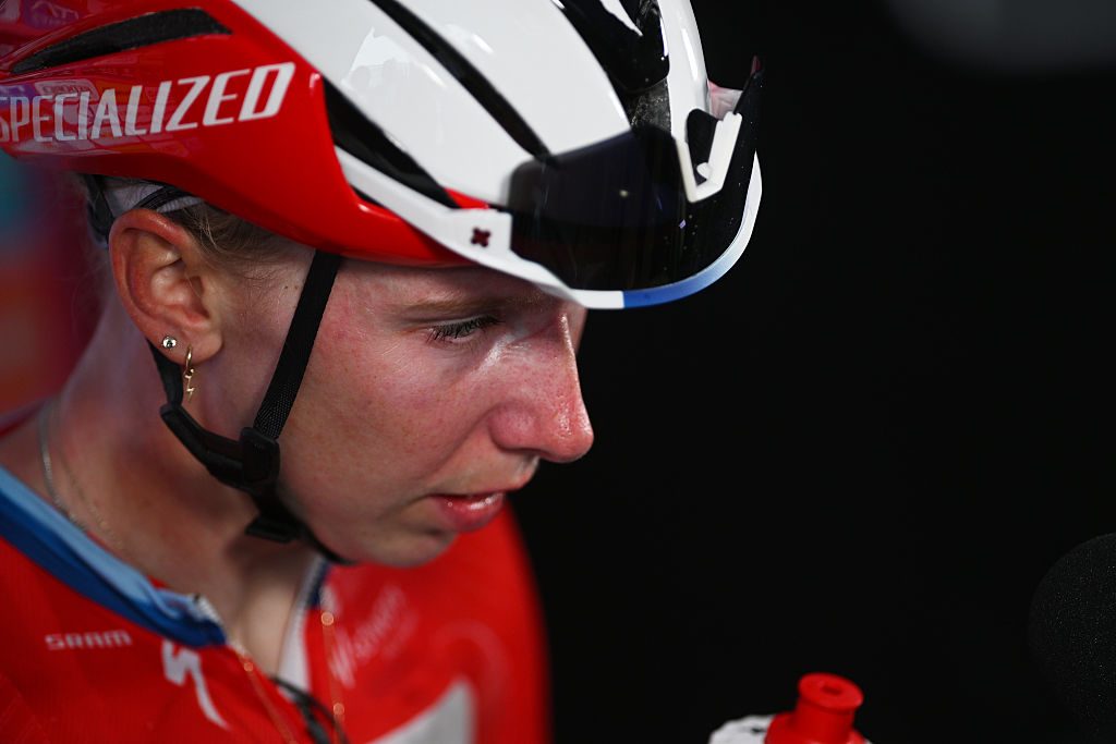 Lorena Wiebes after stage one of the 2026 Giro d