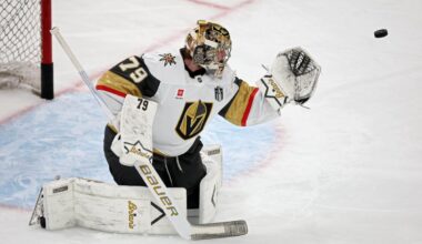 ‘No means no’ chanted at Carter Hart during Stanley Cup Final Game 2