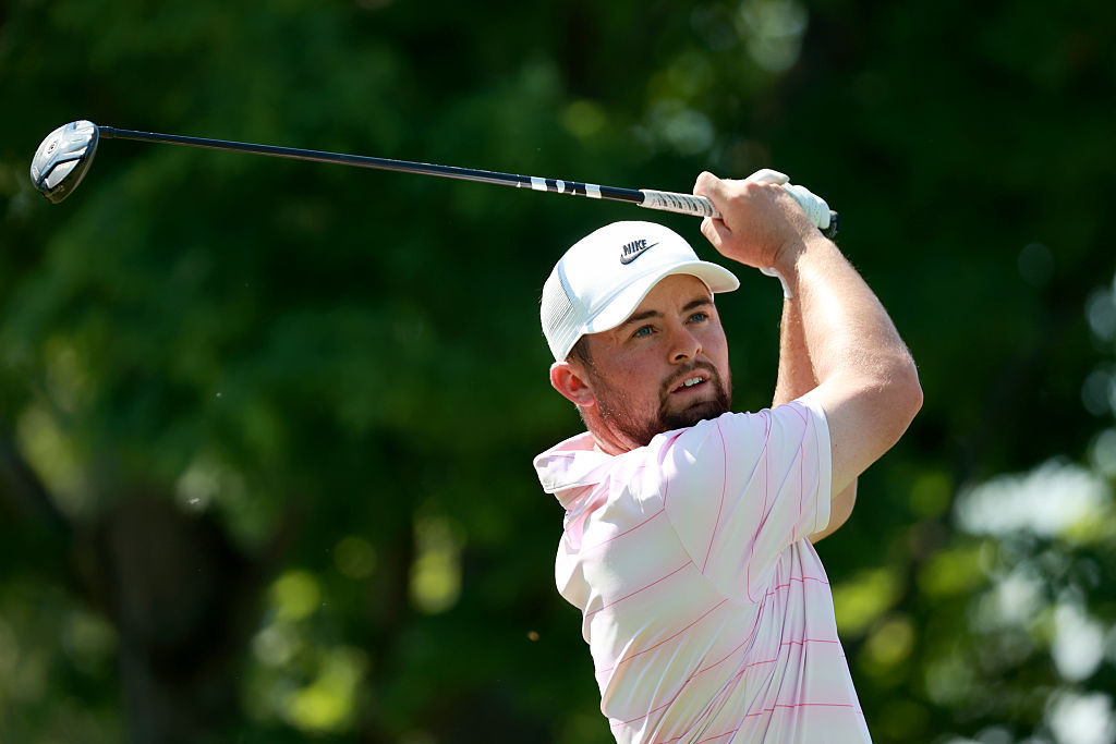 DUBLIN, OH - JUNE 05: Alex Fitzpatrick of Sheffield, England from the 5th tee during the second round of the Memorial Tournament presented by Workday at Muirfield Village Golf Club on June 5, 2026 in Dublin, Ohio. (Photo by Amy Lemus/NurPhoto via Getty Images)