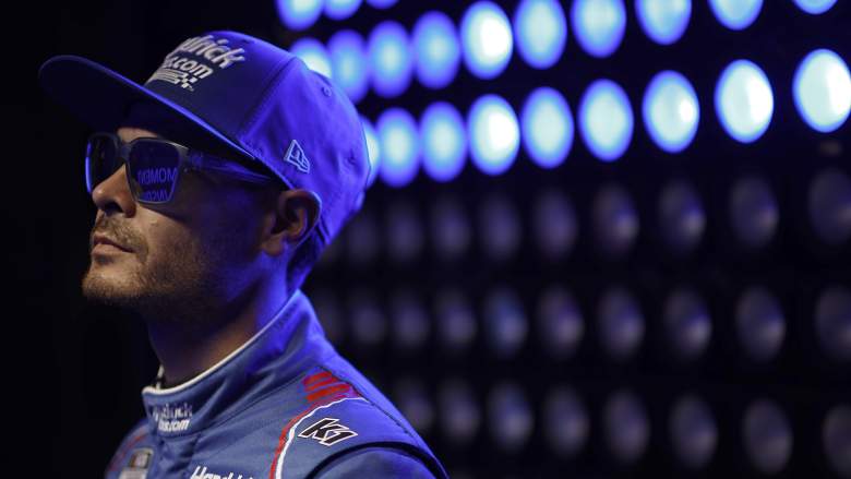 Kyle Larson waits backstage before the NASCAR Cup Series race at Michigan International Speedway in June 2026.