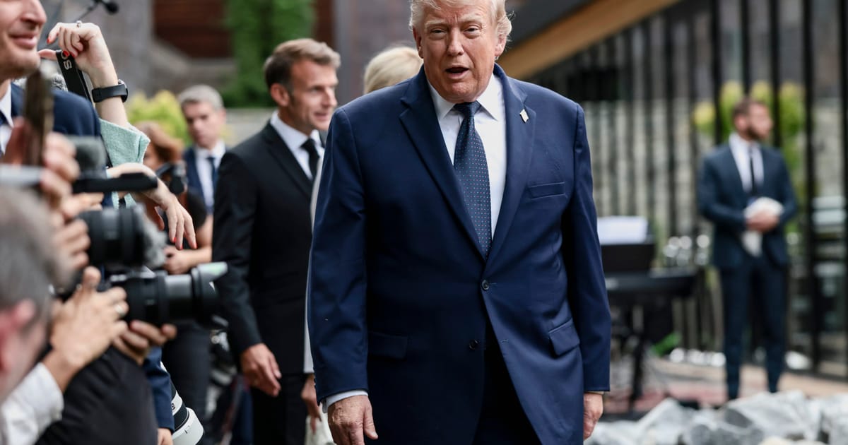 Trump offers Ukraine olive branch at G7 — with a price tag – POLITICO