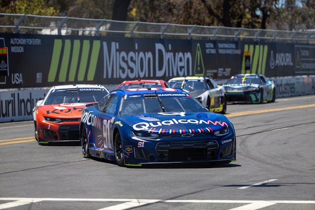 #91 Trackhouse Racing Qualcomm Chevrolet Kevin Magnussen NASCAR debut Cup Series Anduril 250 at Naval Base Coronado 2026