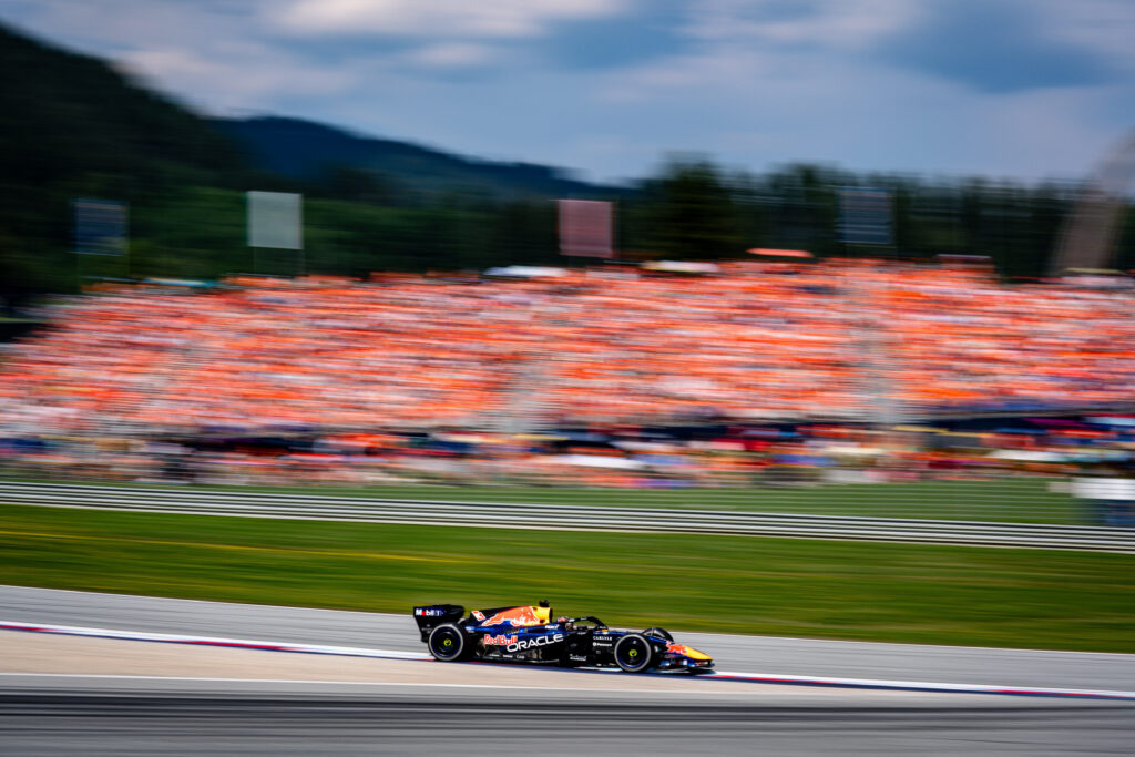 SPIELBERG, AUSTRIA - 2026/06/28: Max Verstappen (NLD) (Oracle Red Bull Racing) competes during the race of the Formula 1 Lenovo Austrian Grand Prix 2026 at the Red Bull Ring. (Photo by Luca Martini/SOPA Images/LightRocket via Getty Images)