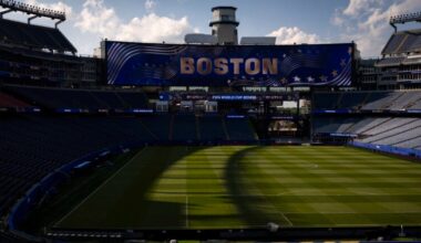Gillette Stadium grass Boston Stadium World Cup NFL
