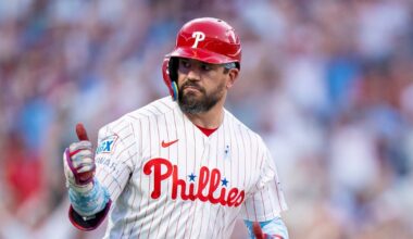 Philadelphia Phillies scratch Kyle Schwarber with low back tightness before Washington Nationals game