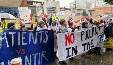 ‘Hands Off Our NHS’: Anti-Palantir Protests Break Out in UK Over Deal With National Health Service