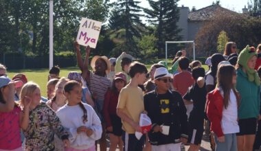 Calgary Wild FC visit school of former player, reveals new look