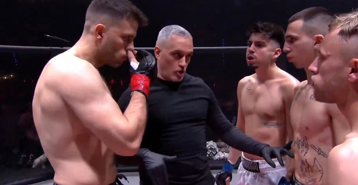 Video: One pro fighter takes on three amateurs in insane mismatch