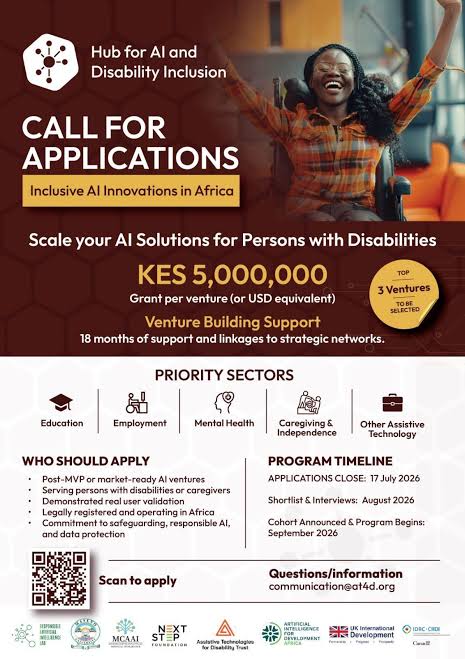 Call for Applications: Inclusive AI Innovations in Africa Programme 2026